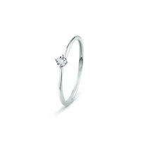 Anello Bliss Donna BL RUGIADA in Oro bianco Diamante 0.01 Ct 20101405 - 20101405